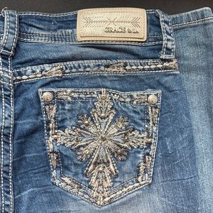 Grace in LA easy fit bootcut jeans